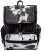 Cowhide Backpack Rucksack Purse with Laptop Compartment