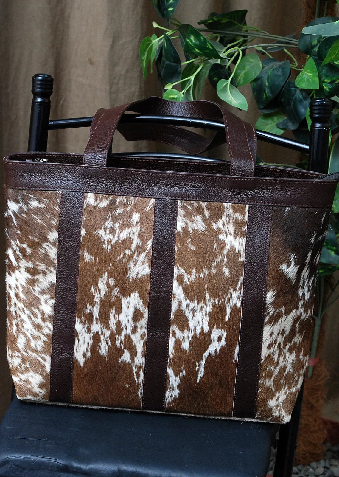 Cowhide Leather Large Shoulder Bag