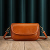 Real Leather Shoulder Crossbody Bag With Zipper Compartments