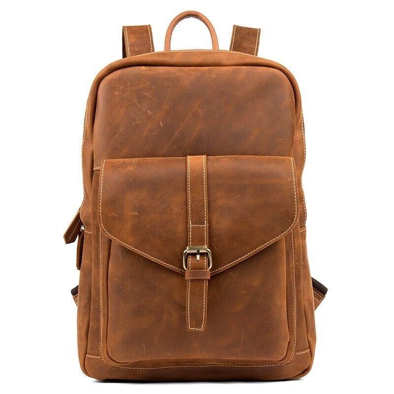 Genuine Leather Office Backpack Bag