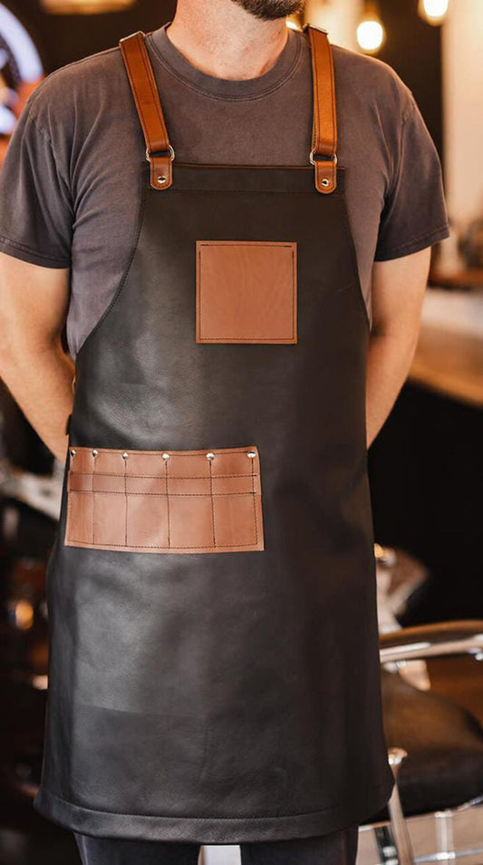 leather apron for barber