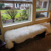 Large White Sheepskin Rug Double Pelt