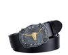 Men’s Western Bull Head Leather Belt