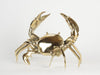 Handmade Crab Brass Figure Statue Decor