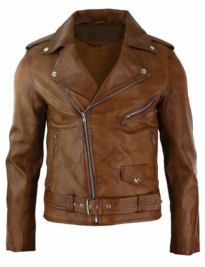 Men's Vintage Classic Leather Jacket