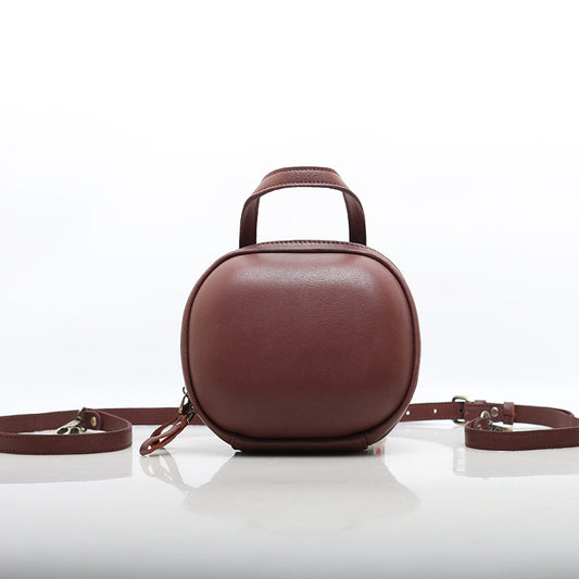 Genuine Leather Box Bag for Women Crossbody