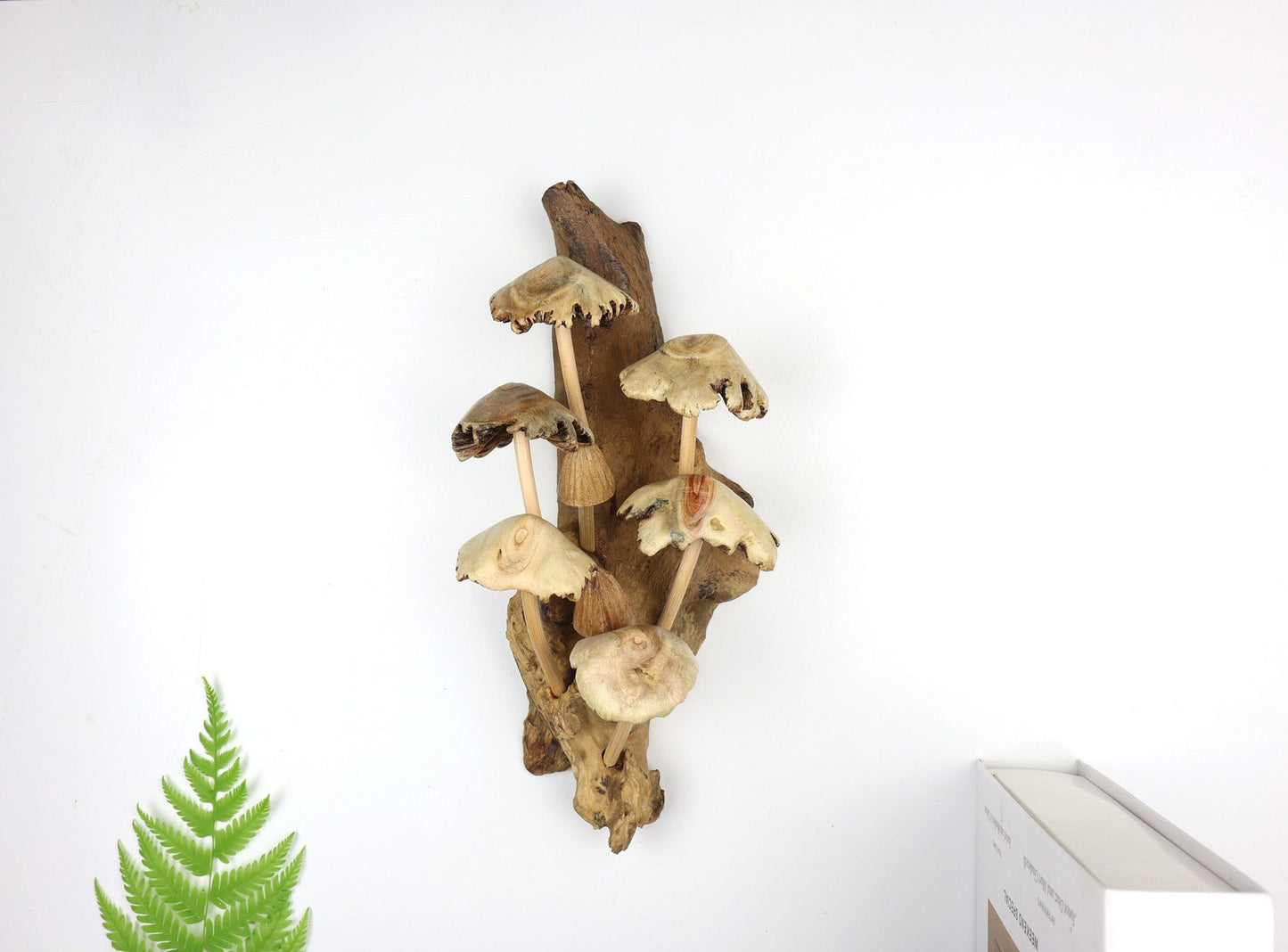 Handcrafted Wooden Mushroom Wall Decor