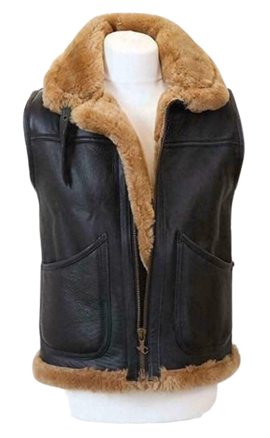 Genuine Men's Fur Leather Jacket