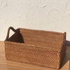 Natural Rattan Storage Basket With Handle