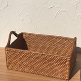 Natural Rattan Storage Basket With Handle