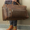 leather carryon weekender bag