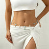 Women’s Gold Starfish Waist Chain with Turquoise Colored Beads