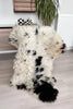 short curly sheepskin rug