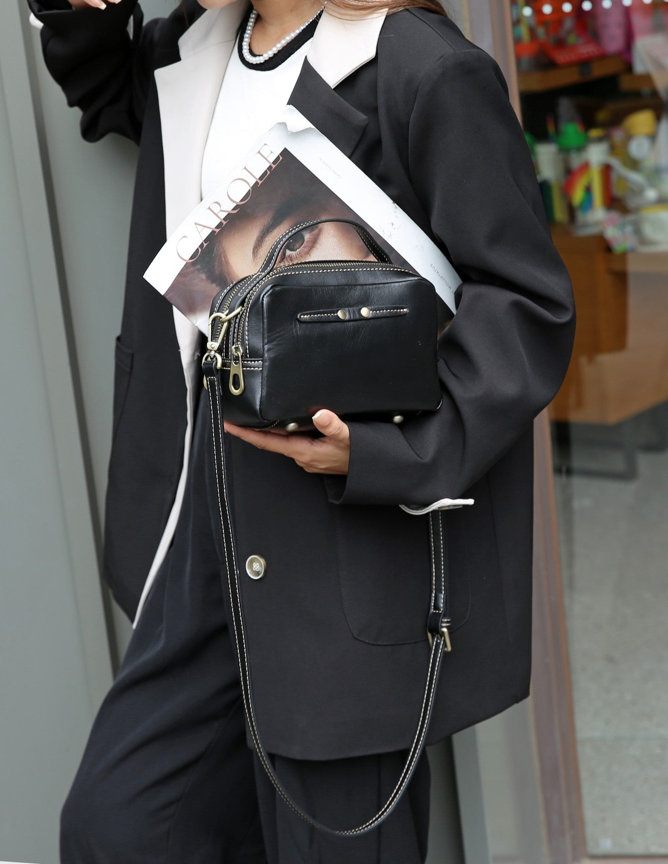 Women Genuine Leather Crossbody Messenger Bag