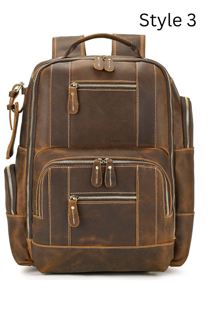 men's leather backpacks Travel Office