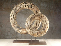 The Driftwood Donut Art Sculpture