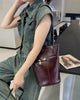Women’s Leather Shoulder Bucket Purse