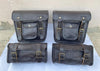 Black Leather Biker Saddle Bags