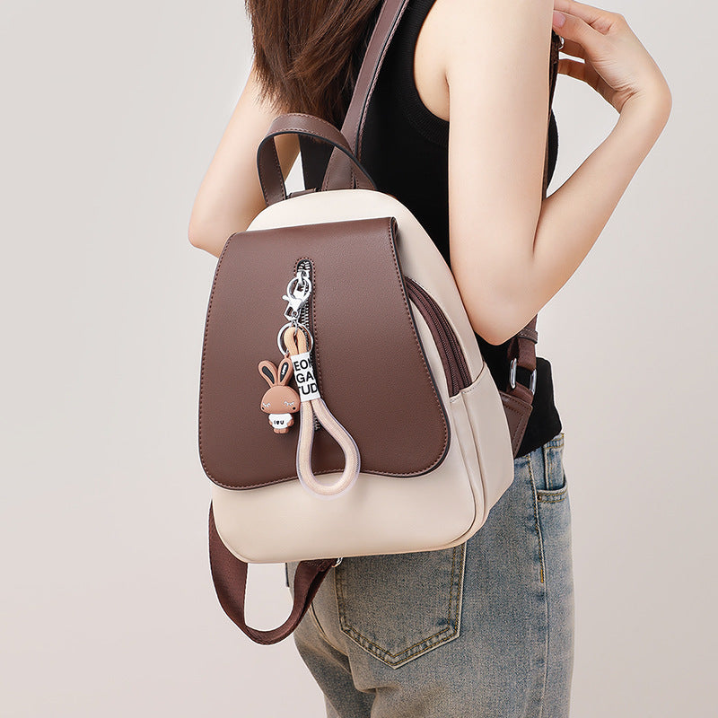 Small Leather Designer Backpack Purse for Women