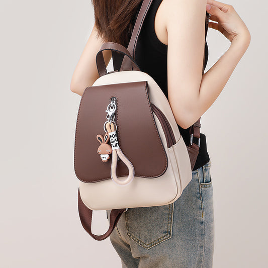 Small Leather Designer Backpack Purse for Women