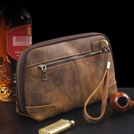 Crazy Horse Leather Pipe Bag