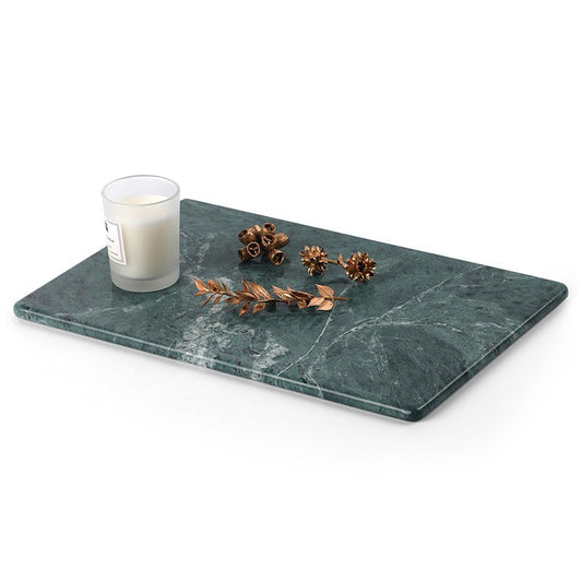 White Jade Marble Tray Flat Plate Aromatherapy Decoration