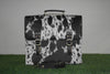 Black White Hair On Cowhide Briefcase Bag