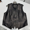 Women Leather Vest For Office 1 M