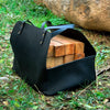 Leather Log Holder tote bag Firewood Storage