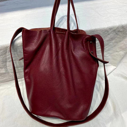 Women Genuine Leather Large Tote Shoulder Bag