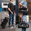 Crazy Horse Leather Trolley Garment Duffel