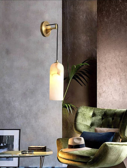 All-Copper Spanish Marble Wall Lamp