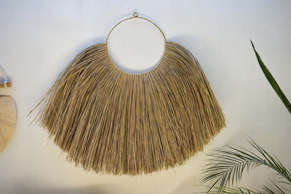 Raffia wall hanging Seagrass Wall Decor With Knots