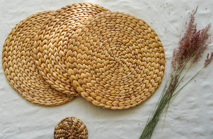 Water hyacinth wicker large placemats