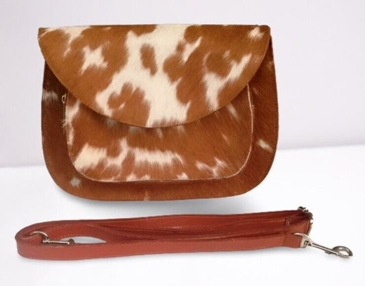 Real Cowhide Messenger Bag