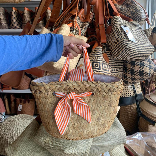 Handwoven Seagrass Rattan Handbag