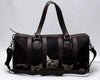 Cow Print Weekender Black & White Cowhide Overnight Bag