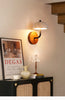 Yellow Travertine Wabi-Sabi Mushroom Wall Lamp