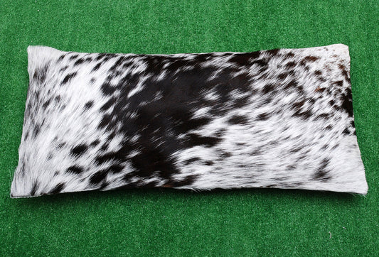 Black White Cowhide Lumber Pillow