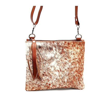 Speckled Cowhide Crossbody Bag