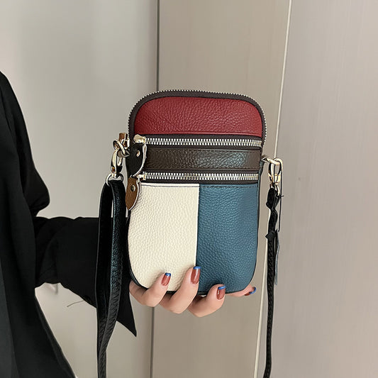 Leather Small Crossbody Bag for Women
