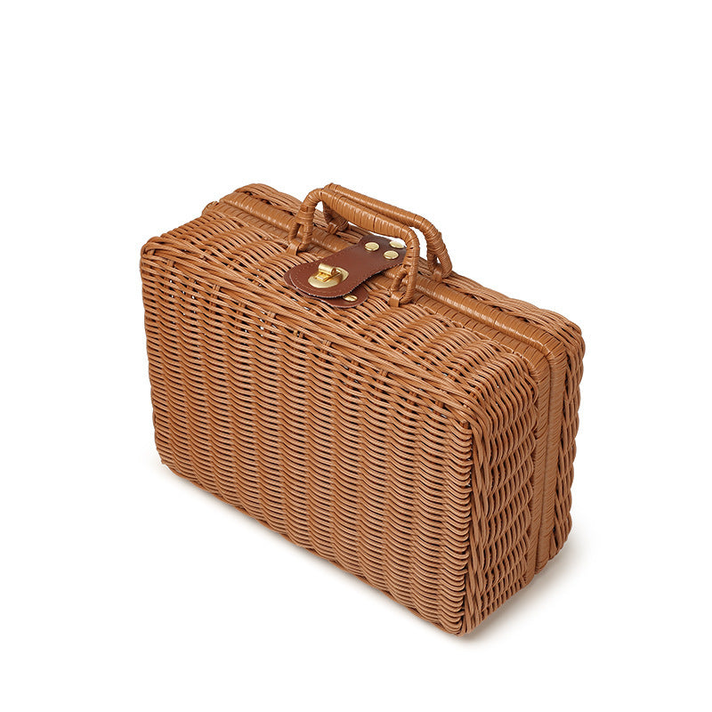 Rattan Woven Handheld Basket