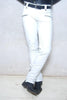 Men's White Leather Pants Soft Trousers