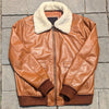 Real Leather Brown Aviator Jacket