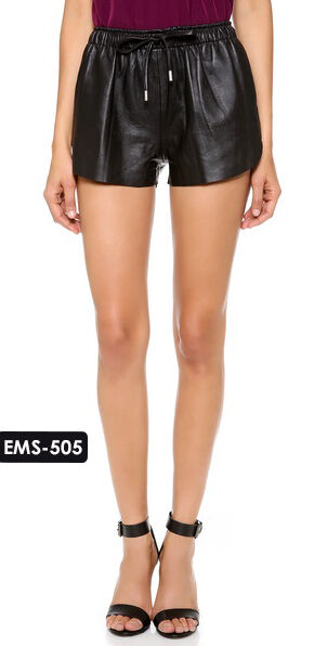 Genuine Leather Sport Shorts