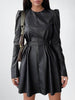 Women's Handmade Leather Dress With Zip Closure