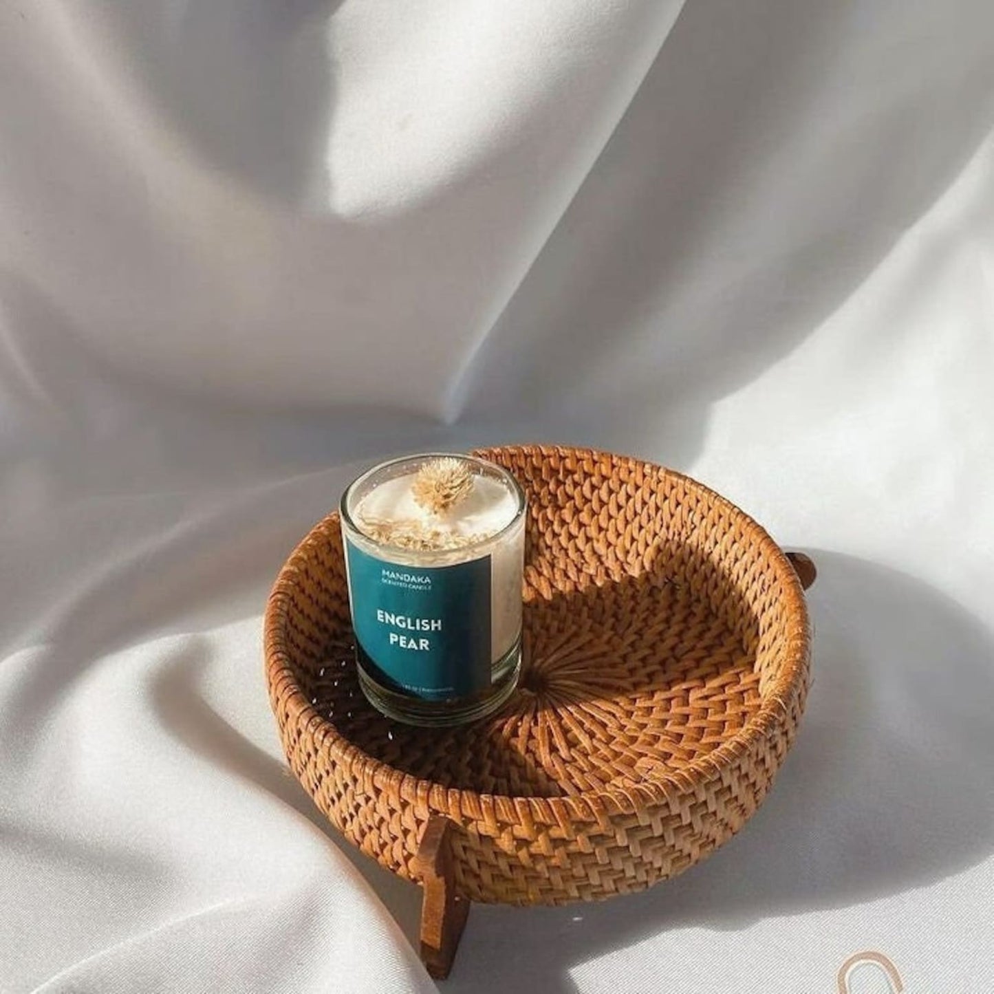 Round Mini Woven Rattan Tray