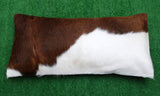 Exotic Brown White Cowhide Lumber Pillow