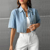 short denim jacket for women