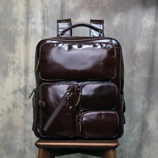 Real Exotic Leather Backpack Laptop